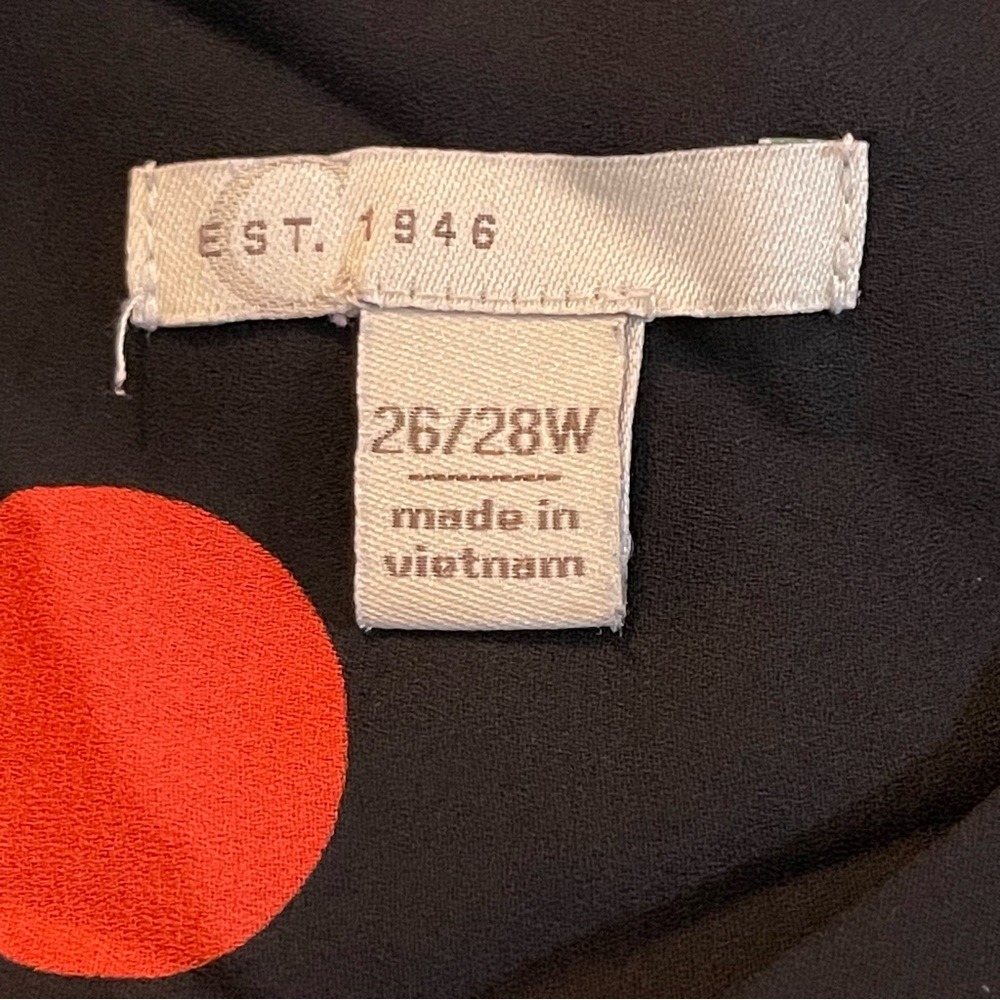Cato Black Tank Top with Red Polka Dots - Picture 5 of 9